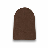 BEANIE brown wholesale long hat uncuffed view