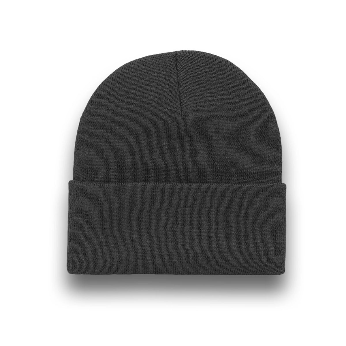 BEANIE dark grey wholesale long hat cuffed view