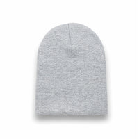 BEANIE heather grey wholesale long hat uncuffed view