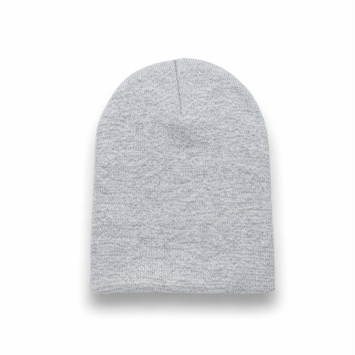 BEANIE heather grey wholesale long hat uncuffed view