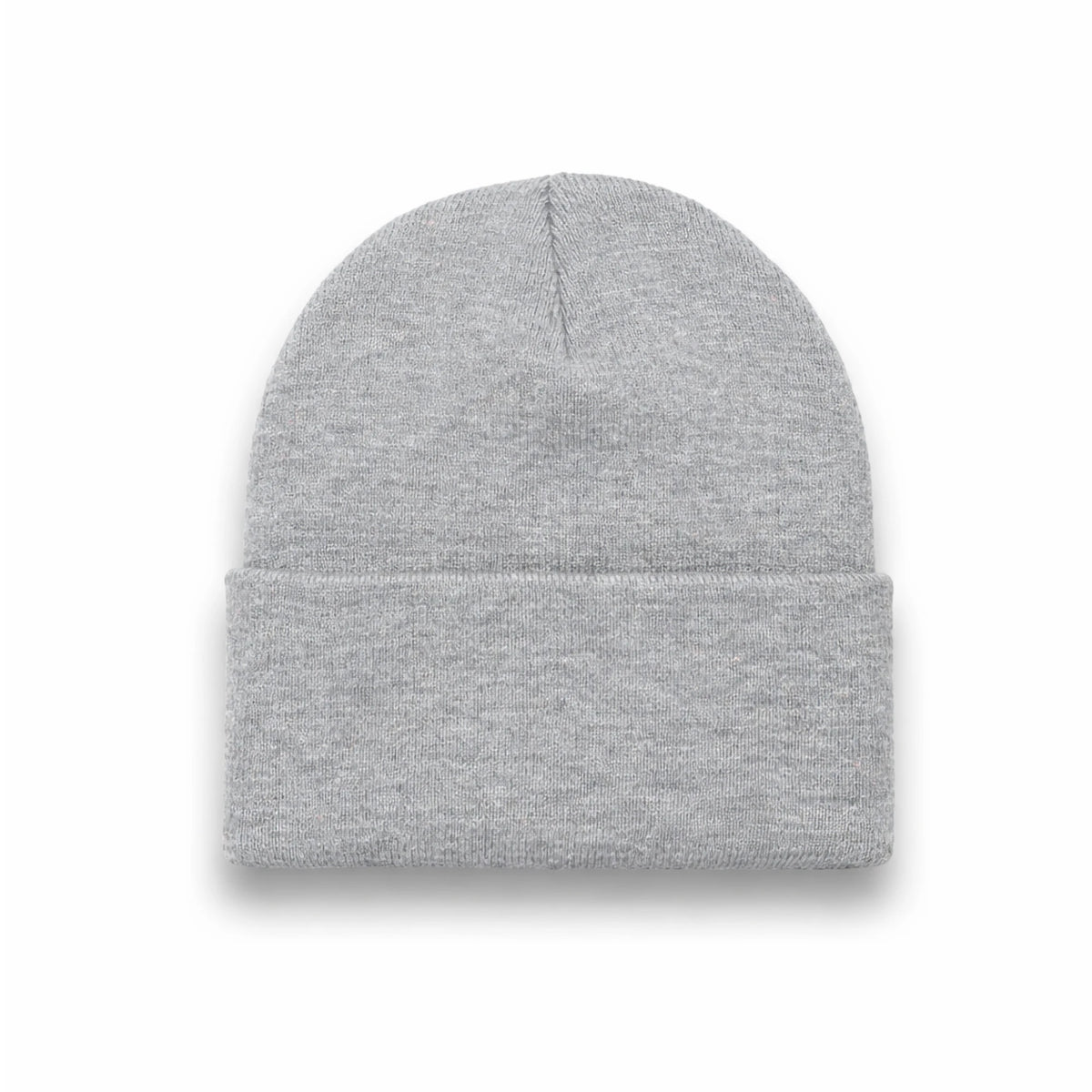BEANIE heather grey wholesale long hat cuffed view