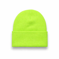 BEANIE light green wholesale long hat cuffed view