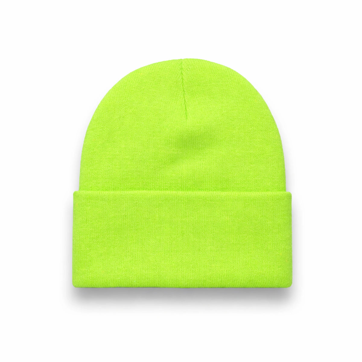 BEANIE light green wholesale long hat cuffed view