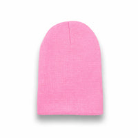 BEANIE pink wholesale long hat uncuffed view