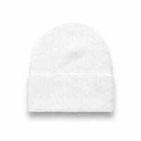 BEANIE white wholesale long hat cuffed view