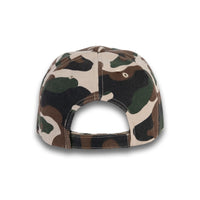 GJ-1 camo #14 wholesale 6-panel velcro hat back view
