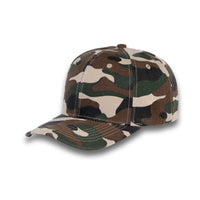 GJ-1 camo #14 wholesale 6-panel velcro hat front view