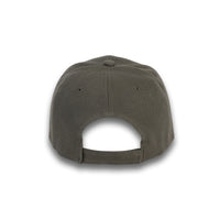 GJ-1 dark grey wholesale 6-panel velcro hat back view