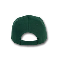 GJ-1 dark green wholesale 6-panel velcro hat back view