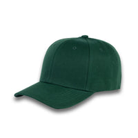 GJ-1 dark green wholesale 6-panel velcro hat front view