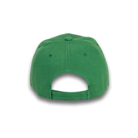GJ-1 kelly green wholesale 6-panel velcro hat back view