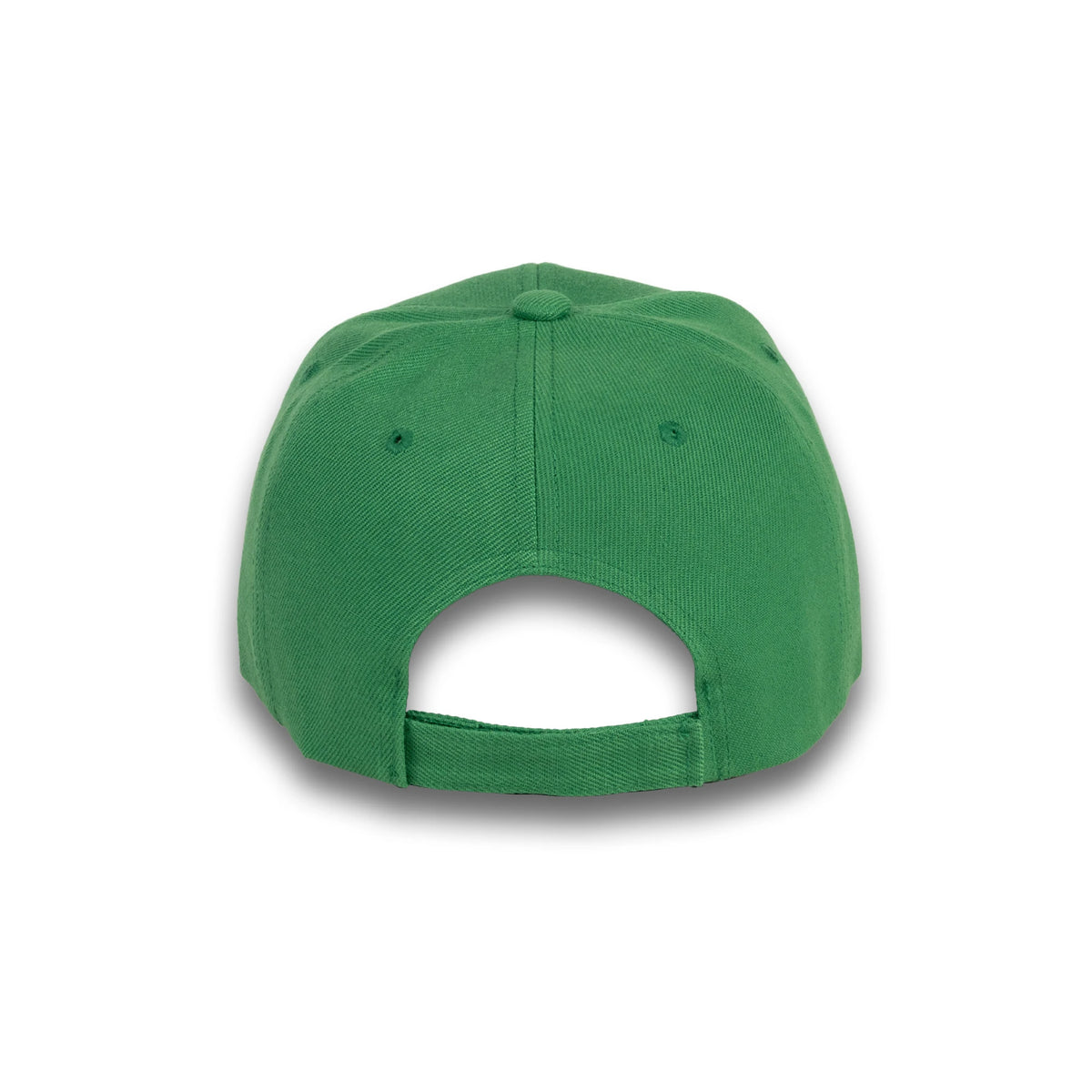 GJ-1 kelly green wholesale 6-panel velcro hat back view
