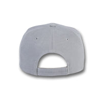 GJ-1 light grey wholesale 6-panel velcro hat back view