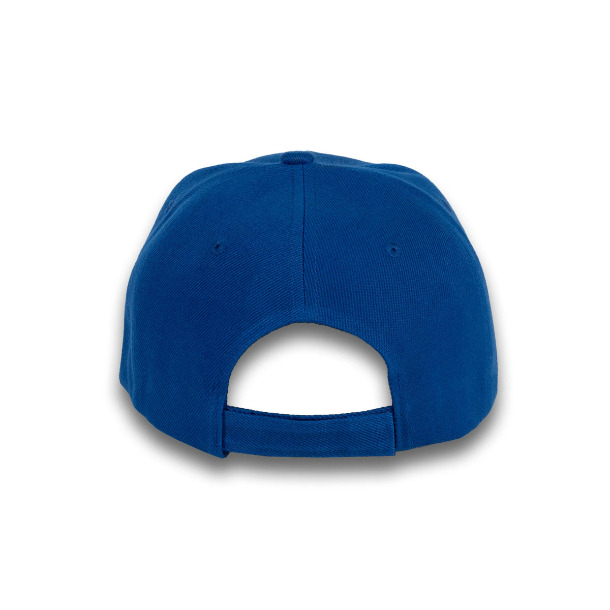 GJ-1 royal wholesale 6-panel velcro hat back view