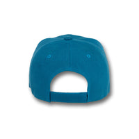 GJ-1 teal wholesale 6-panel velcro hat back view