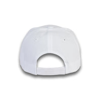 GJ-1 white wholesale 6-panel velcro hat back view