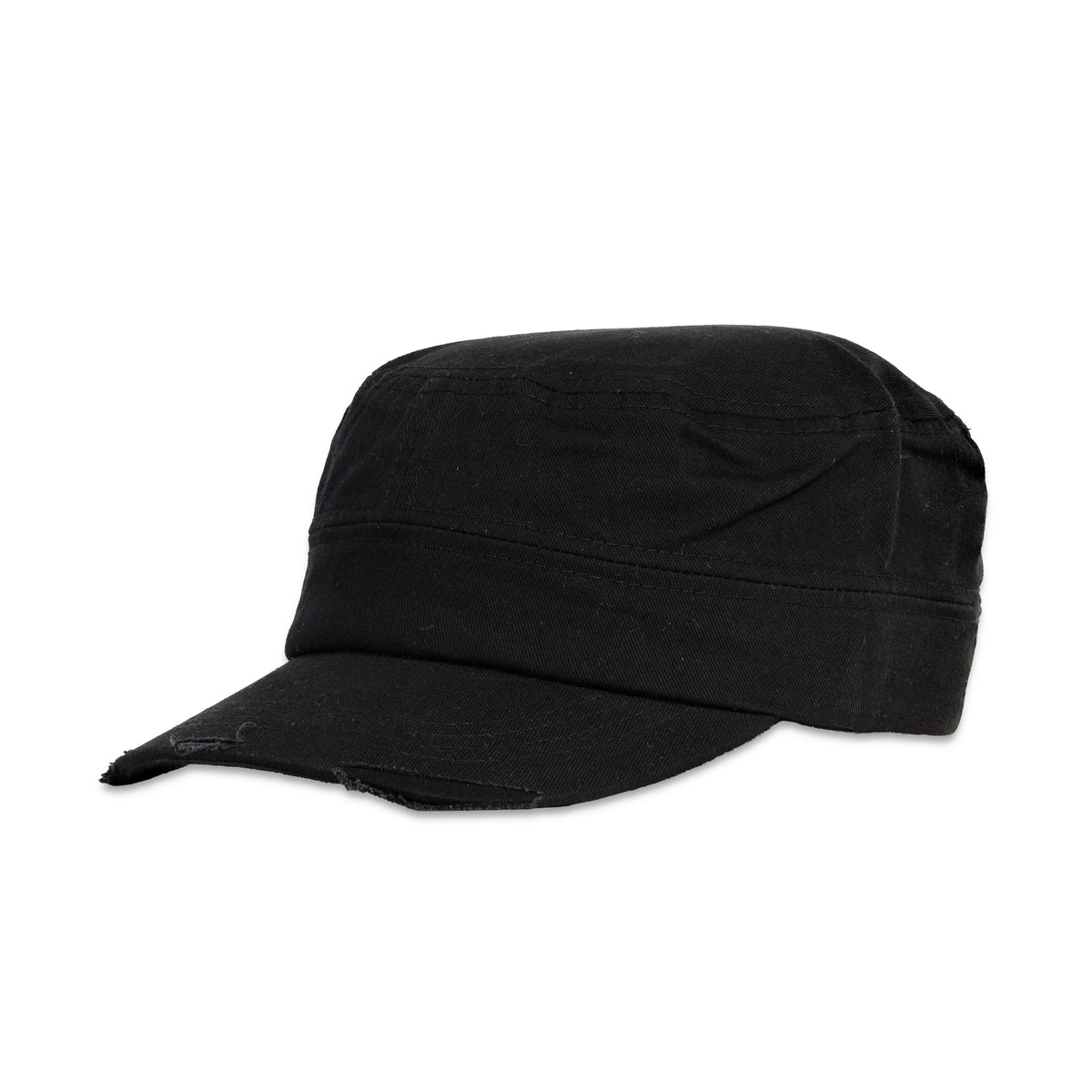 GJ-10 black wholesale cadet hat front view