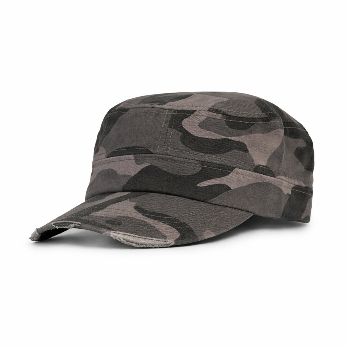 GJ-10 grey camo wholesale cadet hat front view