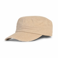 GJ-10 khaki wholesale cadet hat front view