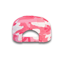GJ-10 pink camo wholesale cadet hat back view