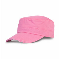 GJ-10 pink wholesale cadet hat front view