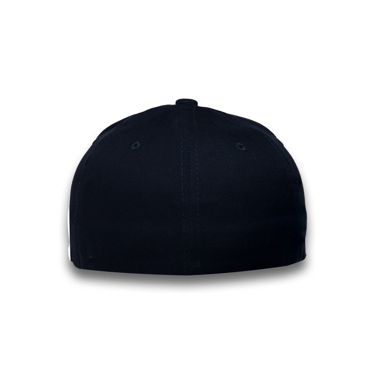 GJ-11 black wholesale 6-panel fitted performance hat back view