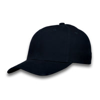 GJ-11 black wholesale 6-panel fitted performance hat front view