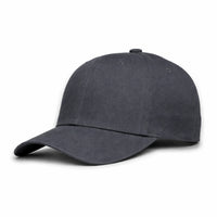 GJ-11 dark grey wholesale 6-panel fitted performance hat front view