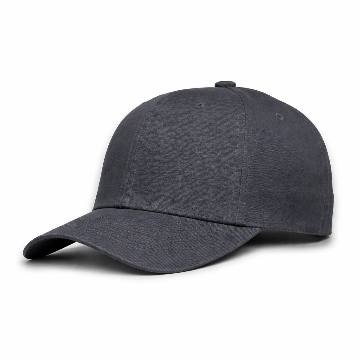 GJ-11 dark grey wholesale 6-panel fitted performance hat front view