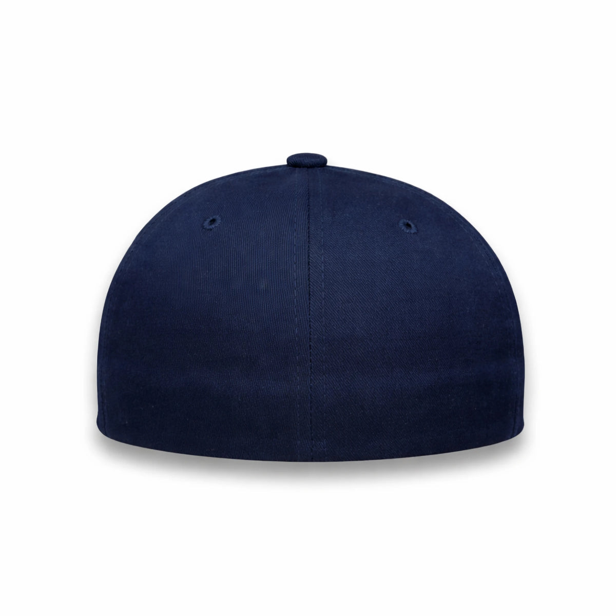 GJ-11 navy wholesale 6-panel fitted performance hat back view