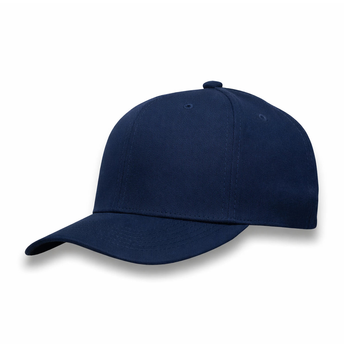 GJ-11 navy wholesale 6-panel fitted performance hat front view