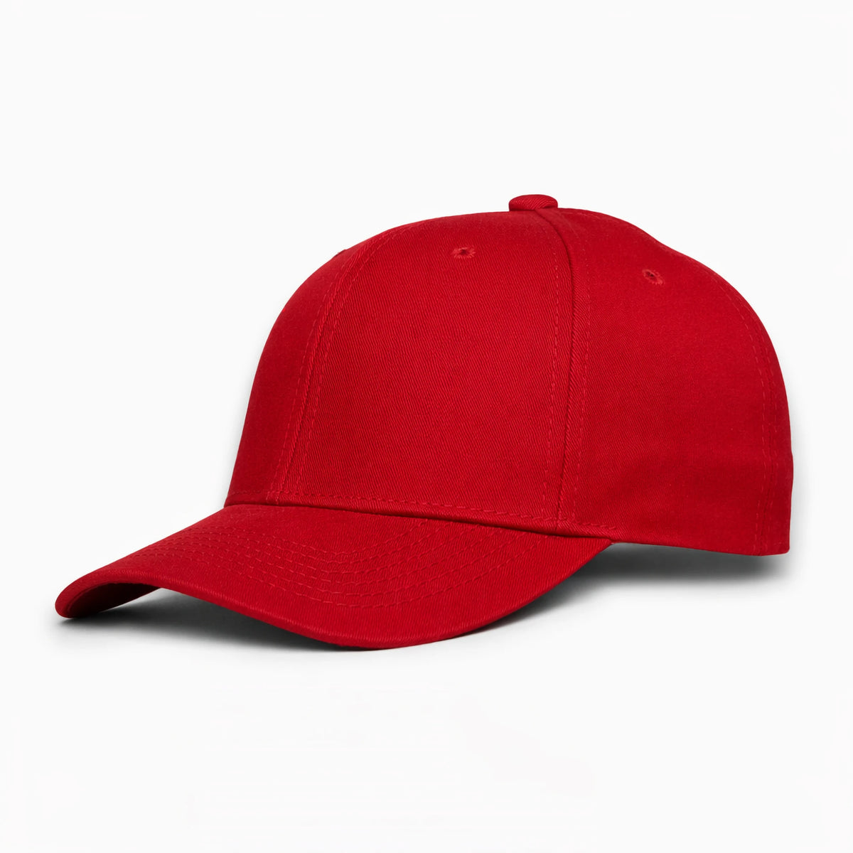 GJ-11 red wholesale 6-panel fitted performance hat front view