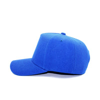 GJ-1A royal wholesale 5-panel snapback hat side view