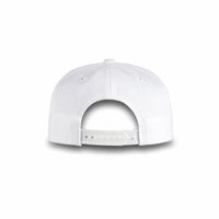 GJ-1A white wholesale 5-panel snapback hat back view
