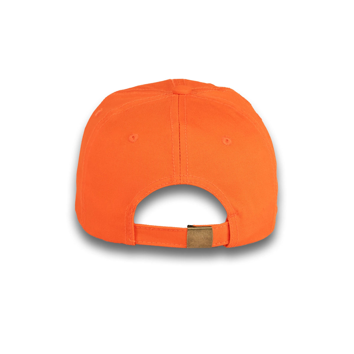 GJ-2 orange wholesale 6-panel dad hat back view