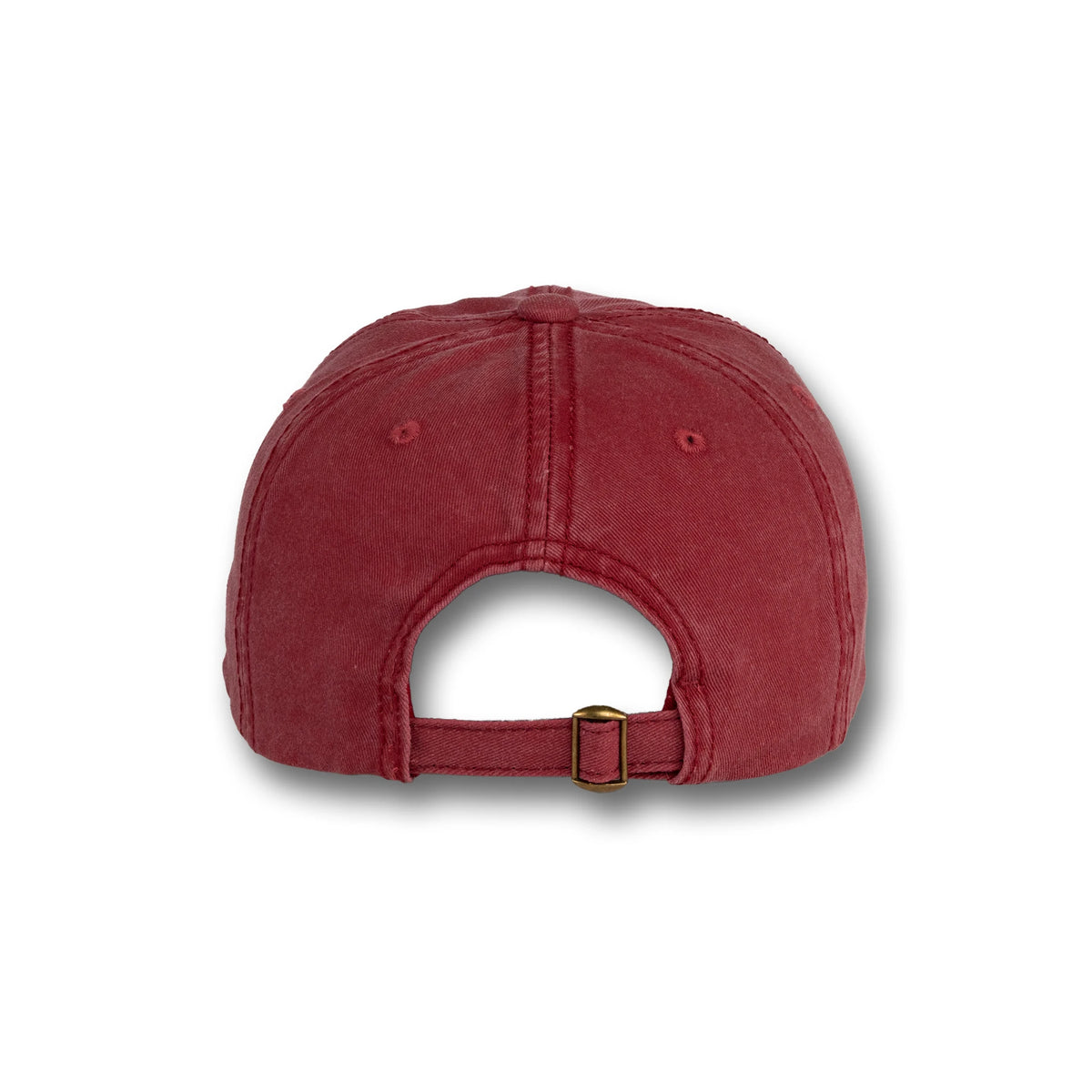 GJ-3 burgundy wholesale 6-panel washed dad hat back view