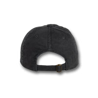 GJ-3 charcoal wholesale 6-panel washed dad hat back view