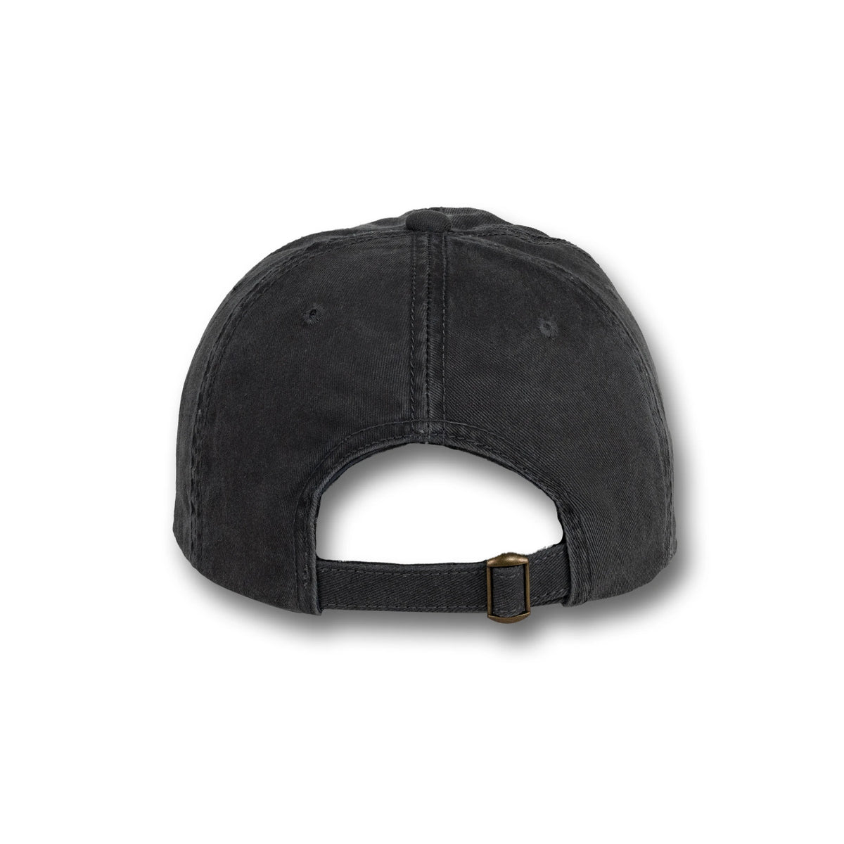 GJ-3 charcoal wholesale 6-panel washed dad hat back view