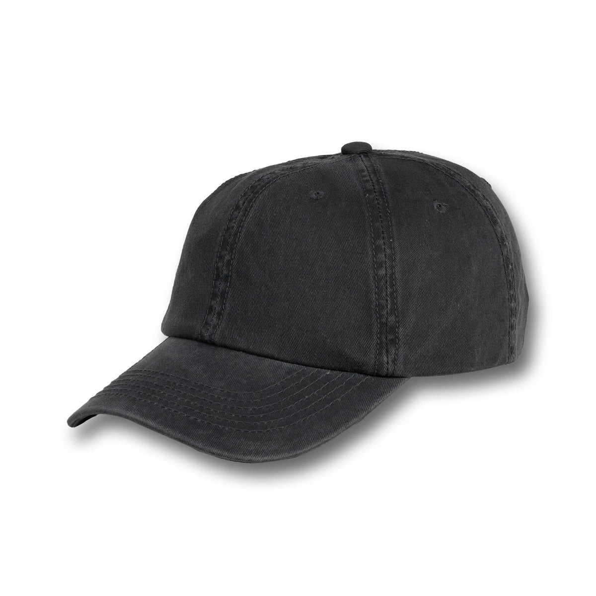 GJ-3 charcoal wholesale 6-panel washed dad hat front view
