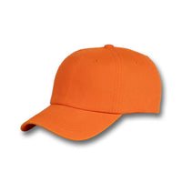 GJ-3 orange wholesale 6-panel washed dad hat front view