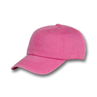 GJ-3 pink wholesale 6-panel washed dad hat front view