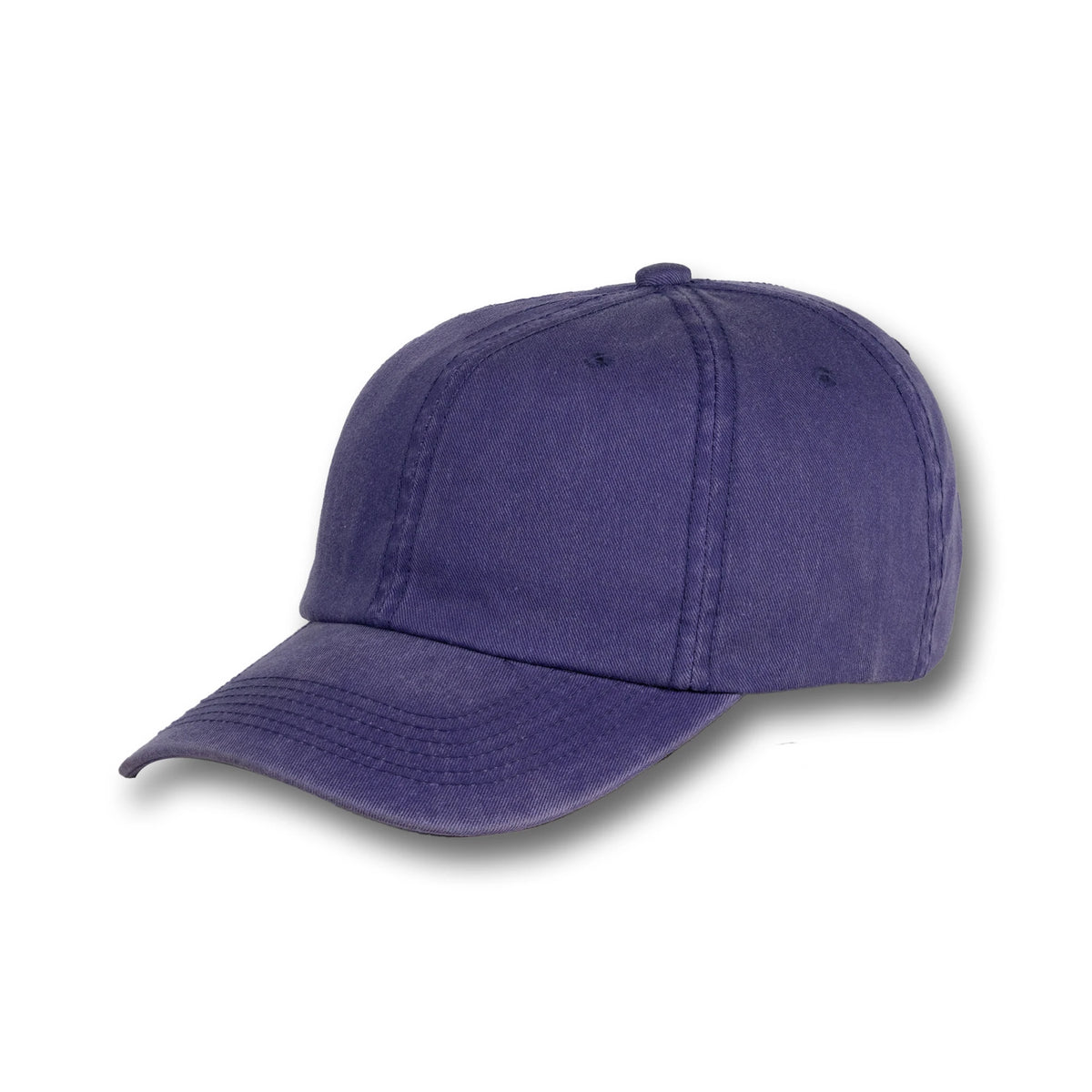 GJ-3 purple wholesale 6-panel washed dad hat front view