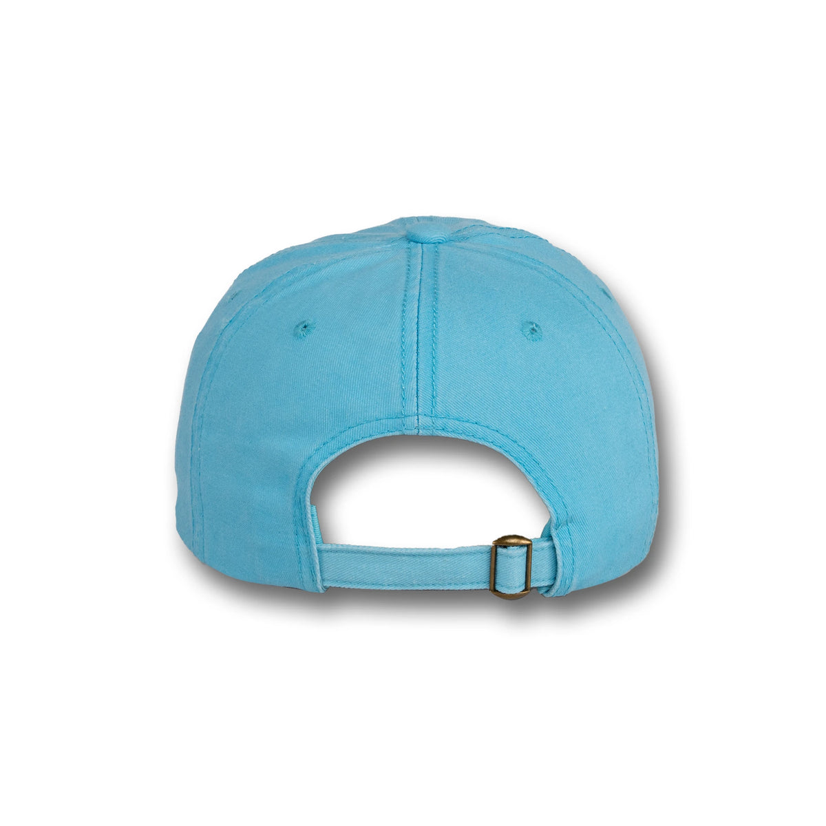 GJ-3 sky blue wholesale 6-panel washed dad hat back view