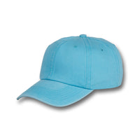 GJ-3 sky blue wholesale 6-panel washed dad hat front view