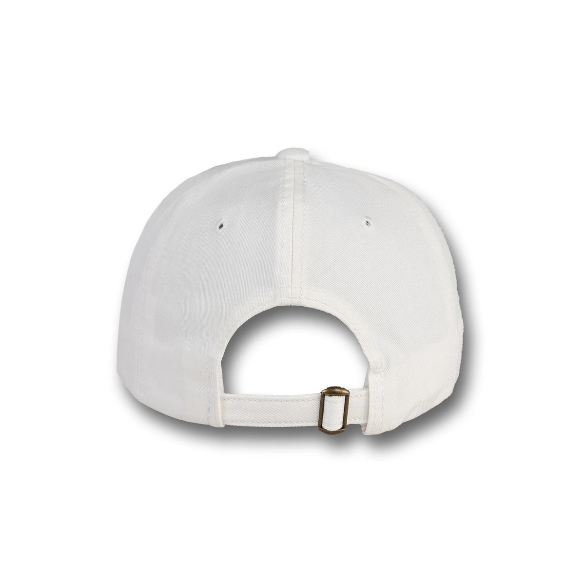 GJ-3 white wholesale 6-panel washed dad hat back view