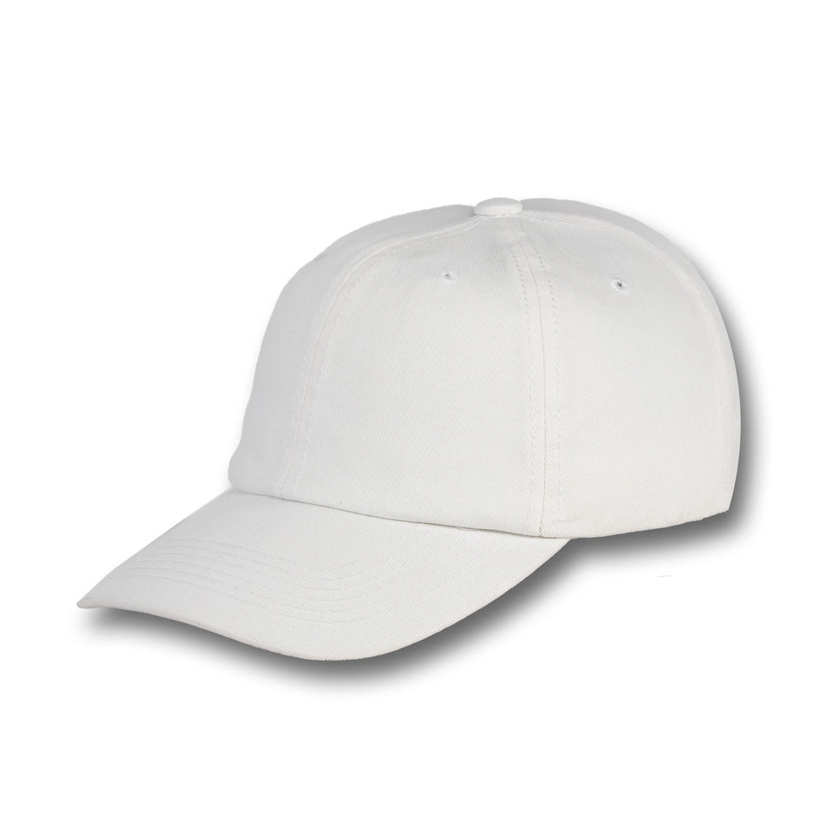 GJ-3 white wholesale 6-panel washed dad hat front view