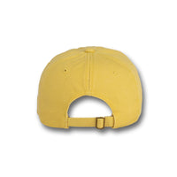 GJ-3 yellow wholesale 6-panel washed dad hat back view