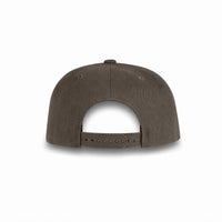 GJ-4 dark grey wholesale 6-panel flat bill snapback hat back view