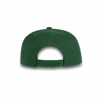 GJ-4 dark green wholesale 6-panel flat bill snapback hat back view