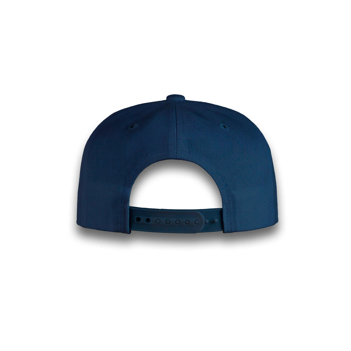 GJ-4 navy wholesale 6-panel flat bill snapback hat back view